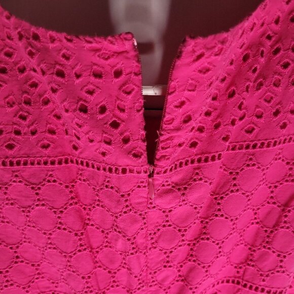 Banana Republic Womens Sleeveless Pink Eyelet Lace Top‎ Size 2 - Picture 4 of 5